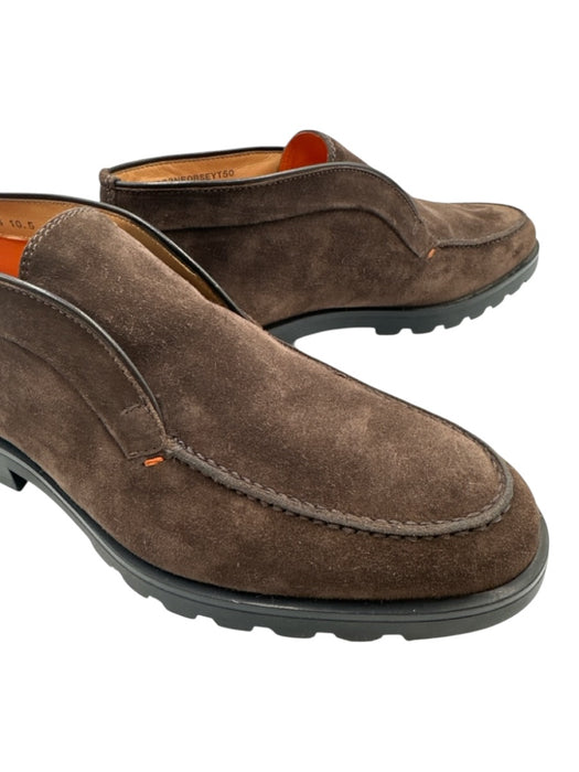 Santoni Shoe Size 10.5 NWT Dark Brown Suede Solid Chukka Men's Shoes Dark Brown / 10.5