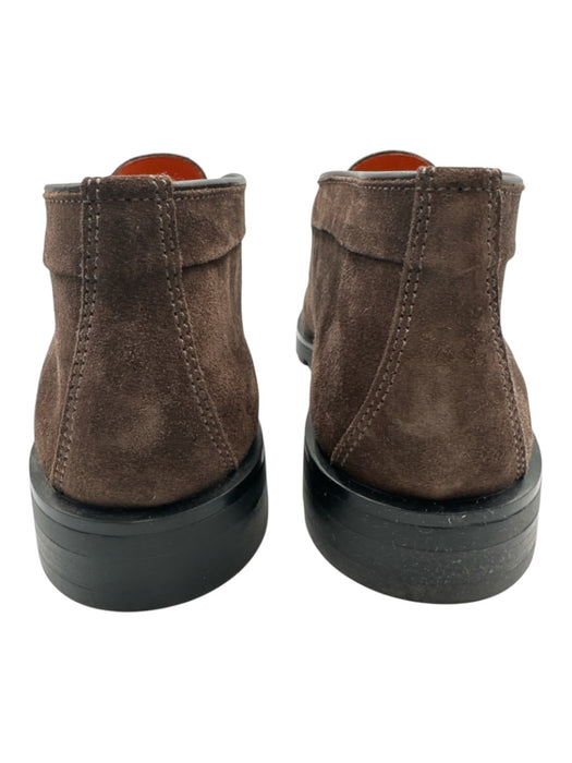 Santoni Shoe Size 10.5 NWT Dark Brown Suede Solid Chukka Men's Shoes Dark Brown / 10.5