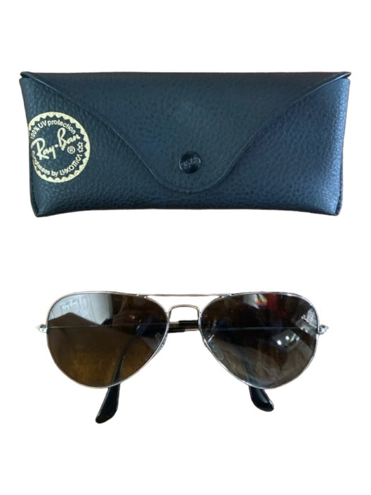 RayBan Black Plastic Wayfarer Logo Dark tint Sunglasses Black