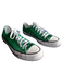 Converse Shoe Size 8 Green Canvas Almond Toe lace up Low Top Chucks Shoes Green / 8