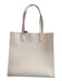 Ted Baker Ivory Polyurethane Two Handle Inside Pocket Tote Bag Ivory
