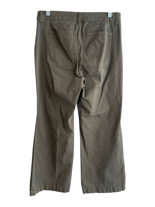 J. Crew Size 29 Green Cotton Wide Leg 4 Pocket Zip Fly Pants Green / 29