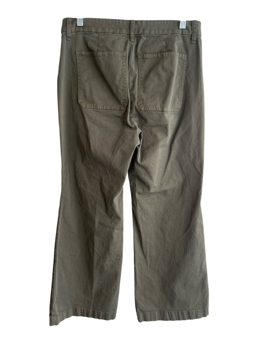 J. Crew Size 29 Green Cotton Wide Leg 4 Pocket Zip Fly Pants Green / 29