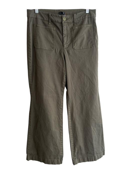 J. Crew Size 29 Green Cotton Wide Leg 4 Pocket Zip Fly Pants Green / 29