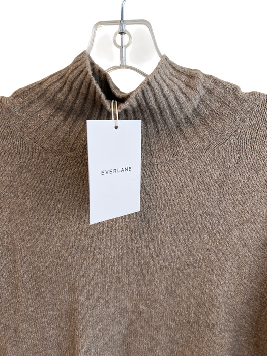 Everlane Size S Brown Cotton Blend Knit Turtleneck Long Sleeve Sweater Brown / S
