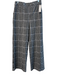 Spanx Size M Black & White Nylon Blend Mid Rise Plaid 3 Pocket Wide Leg Pants Black & White / M