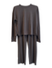 Athleta Size S/M Gray Polyester Blend Long Sleeve Round Neck Athletic Set Gray / S/M