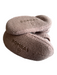Bombas Shoe Size M Brown Knit Round Toe Bow Detail Fleece Slipper Shoes Brown / M