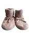 Bombas Shoe Size M Brown Knit Round Toe Bow Detail Fleece Slipper Shoes Brown / M