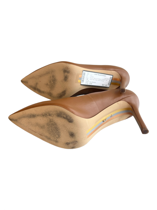 Sam Edelman Shoe Size 8.5 Brown Manmade Material Pointed Toe High Heel Shoes Brown / 8.5