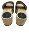 Gucci Shoe Size 37.5 Black & Beige Leather Upper Chevron Quilting Espadrille Black & Beige / 37.5