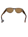 Fendi Brown Metal & Acetate Tortoiseshell Flat Top Tinted Lens Sunglasses Brown