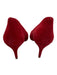 Louise et Cie Shoe Size 5 Red Suede Pointed Toe Mid Heel Stiletto Pumps Red / 5