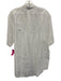 Polo Size L White Linen Solid Button Up Men's Short Sleeve White / L