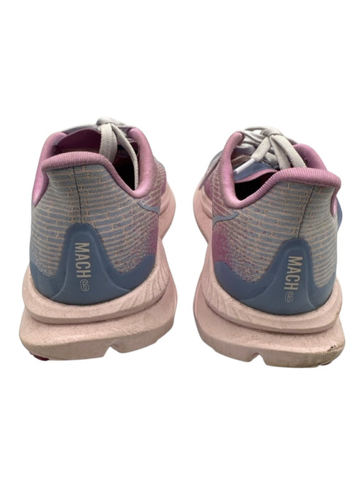 Hoka Shoe Size 36 Pink & blue Synthetic Knit Lace Up Abstract Print Sneakers Pink & blue / 36