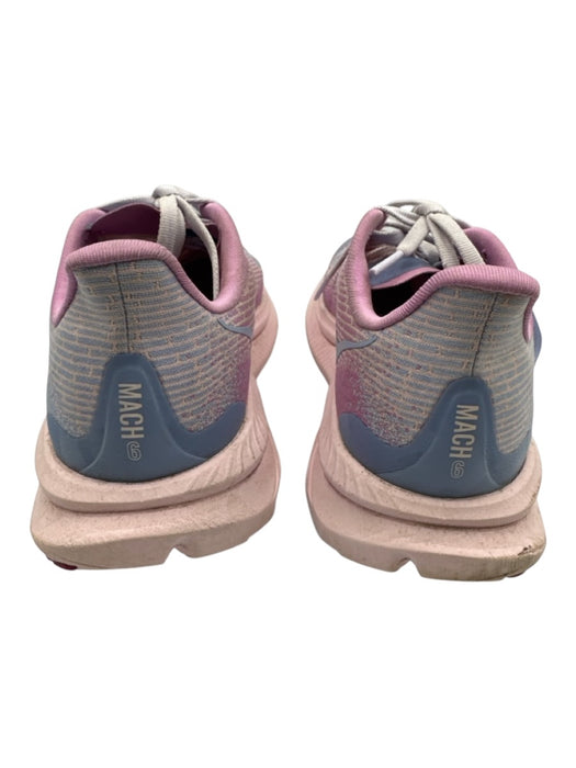 Hoka Shoe Size 36 Pink & blue Synthetic Knit Lace Up Abstract Print Sneakers Pink & blue / 36