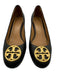 Tory Burch Shoe Size 5 Light Brown Leather Round Toe Gold Logo Pumps Light Brown / 5