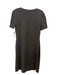 Theory Size M Brown Pima Cotton Blend Elastic neck Short Sleeve Shift Dress Brown / M