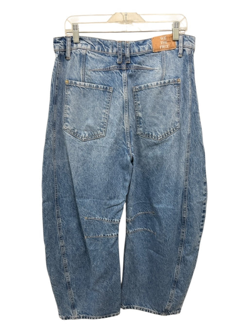 We The Free Size 30 Medium Wash Cotton Button Fly High Rise Barrel Leg Jeans Medium Wash / 30