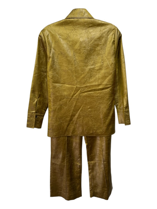 Rohe Size XS / 34 Chartreuse Green Polyester Front Seam Straight Leg Pant Set Chartreuse Green / XS / 34