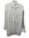 Partow Size M White & Black Cotton Long Sleeve Button Down Cutout detail Top White & Black / M