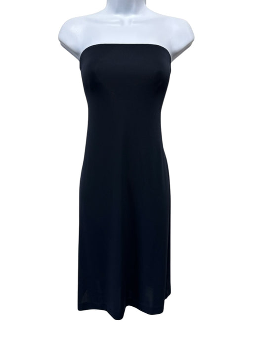 Tibi Size XS Midnight Navy Polyester Blend Semi Sheer Strapless Below knee Dress Midnight Navy / XS