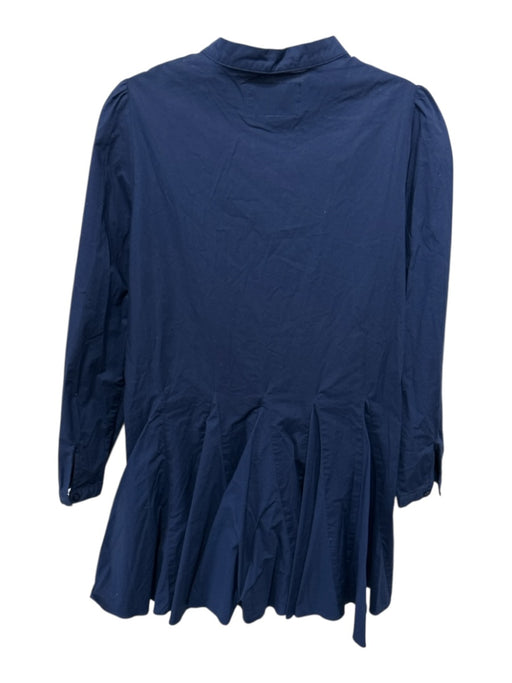 The Shirt Rochelle Behrens Size XS Navy Blue Long Sleeve Stand Collar Dress Navy Blue / XS