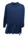 The Shirt Rochelle Behrens Size XS Navy Blue Long Sleeve Stand Collar Dress Navy Blue / XS