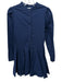 The Shirt Rochelle Behrens Size XS Navy Blue Long Sleeve Stand Collar Dress Navy Blue / XS