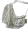 Lovers + Friends Size M Cream White Nylon & Cotton Lace One Shoulder Skirt Set Cream White / M