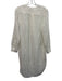 Zimmermann Size 1 Cream White Rayon Blend Striped Semi Sheer Long Sleeve Dress Cream White / 1