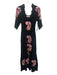 Figue Size L Black, Purple & Orange Cotton Removable Straps Off Shoulder Dress Black, Purple & Orange / L