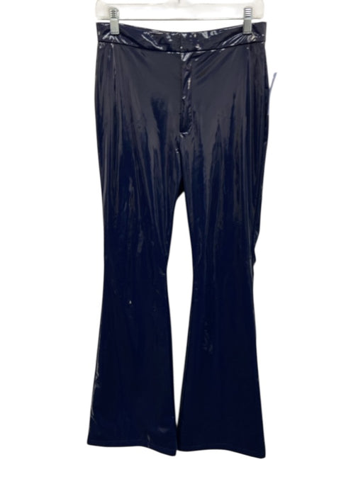 Cynthia Rowley Size 8 Navy Blue Polyester Blend Shimmer Hook & Zip Fly Pants Navy Blue / 8