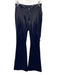 Cynthia Rowley Size 8 Navy Blue Polyester Blend Shimmer Hook & Zip Fly Pants Navy Blue / 8