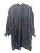 Ann Mashburn Size L Dark Wash Linen Chambray Long Balloon Sleeve Pocketed Dress Dark Wash / L