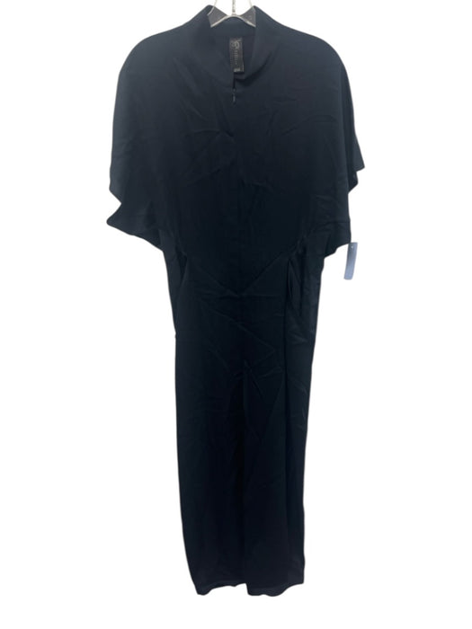 Zero + Maria Cornejo Size 8 Midnight blue Viscose Blend Zip Front Jumpsuit Midnight blue / 8