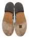 Tibi Shoe Size 39.5 Silver Leather Upper Metallic Stitch Detail Penny Loafers Silver / 39.5
