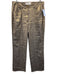 Derek Lam 10 Crosby Size 10 Gray & Gold Linen Blend Shimmer High Rise Pants Gray & Gold / 10