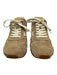 Vince Shoe Size 10 Beige & Cream Suede Upper Lace Up Low Top Sneakers Beige & Cream / 10