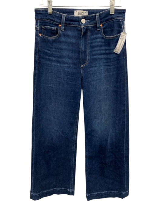 Paige Size 28 Dark Wash Cotton Blend Denim High Rise Button & Zip Fly Jeans Dark Wash / 28