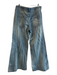 Pilcro Size Sm & Med Light Denim Cotton Blend Drawstring Waist Zip Fly Jeans Light Denim / Sm & Med