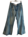 Pilcro Size Sm & Med Light Denim Cotton Blend Drawstring Waist Zip Fly Jeans Light Denim / Sm & Med