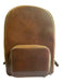 Satchel. Brown Leather Zip Around Exterior Pocket Interior Pocket Adjustable Bag Brown / Large
