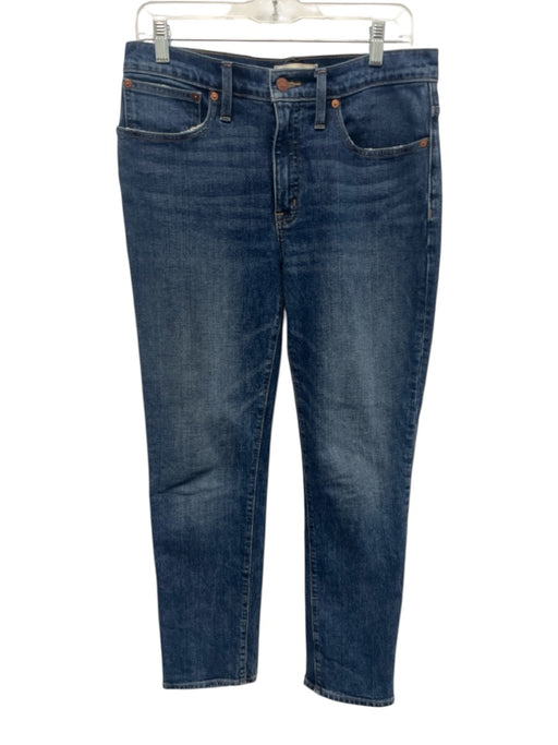 Madewell Size 27 Medium Wash Cotton Denim Zip Fly High Rise Slim Leg Jeans Medium Wash / 27