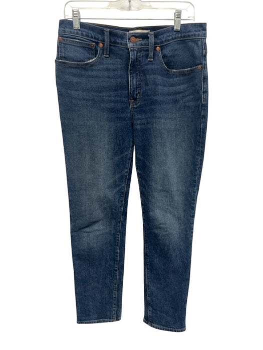 Madewell Size 27 Medium Wash Cotton Denim Zip Fly High Rise Slim Leg Jeans Medium Wash / 27