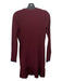 3.1 Phillip Lim Size M Maroon Red Viscose Blend Round Neck Long Sleeve Dress Maroon Red / M