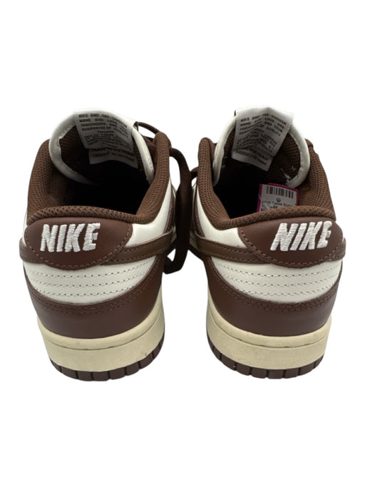 Nike Shoe Size 5.5 Brown & Cream Leather Perforated Round Toe Lace Up Sneakers Brown & Cream / 5.5