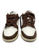 Nike Shoe Size 5.5 Brown & Cream Leather Perforated Round Toe Lace Up Sneakers Brown & Cream / 5.5