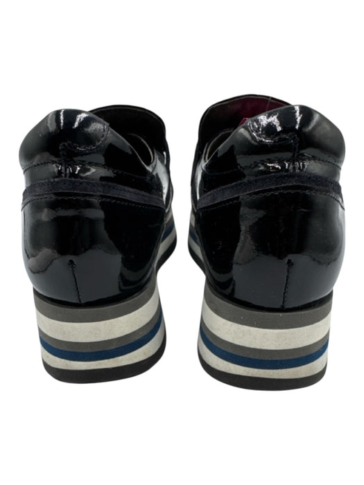 Soft Waves Shoe Size 38.5 Navy, Blue & White Suede & Patent Leather Sneakers Navy, Blue & White / 38.5