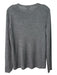 Eileen Fisher Size M Dark Gray Merino Wool Long Sleeve Knit Crew Neck Sweater Dark Gray / M